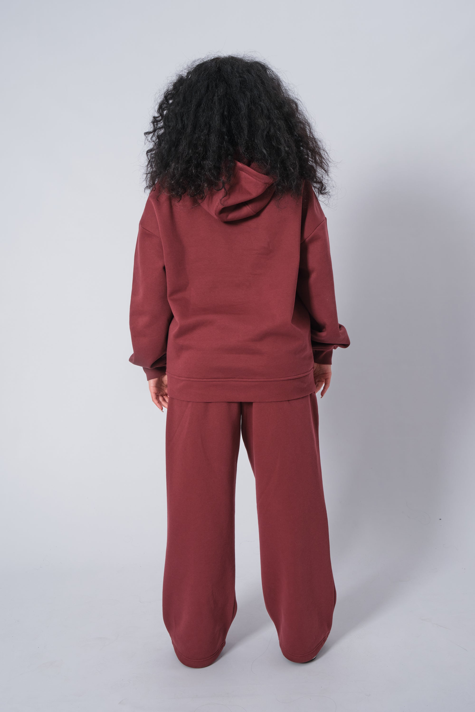 Damen Sweatshirt in Dunkelweinrot