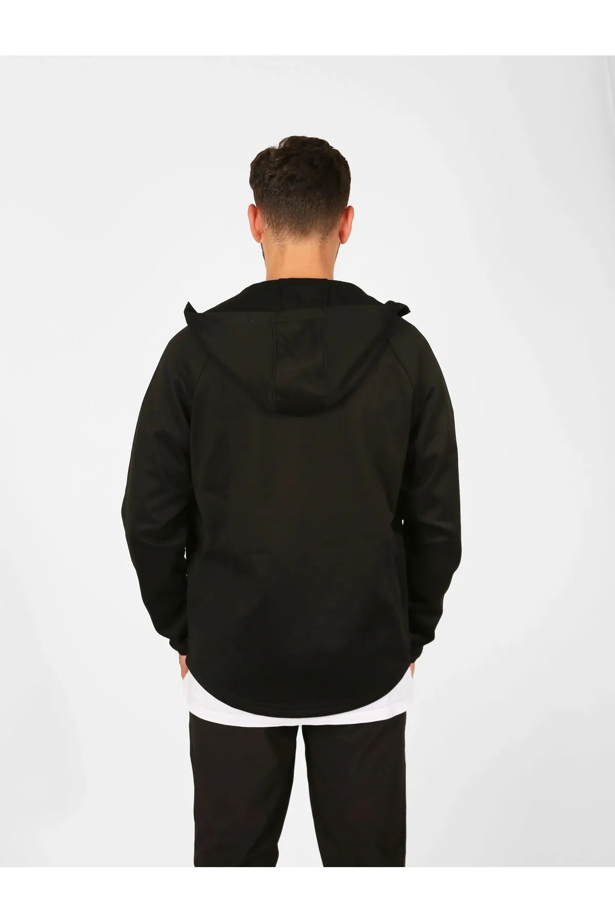 NTB Sweatshirt/Jacke mit Stehkragen, Kapuze und Reißverschluss aus Schardon-Fleece und Neoprenmaterial