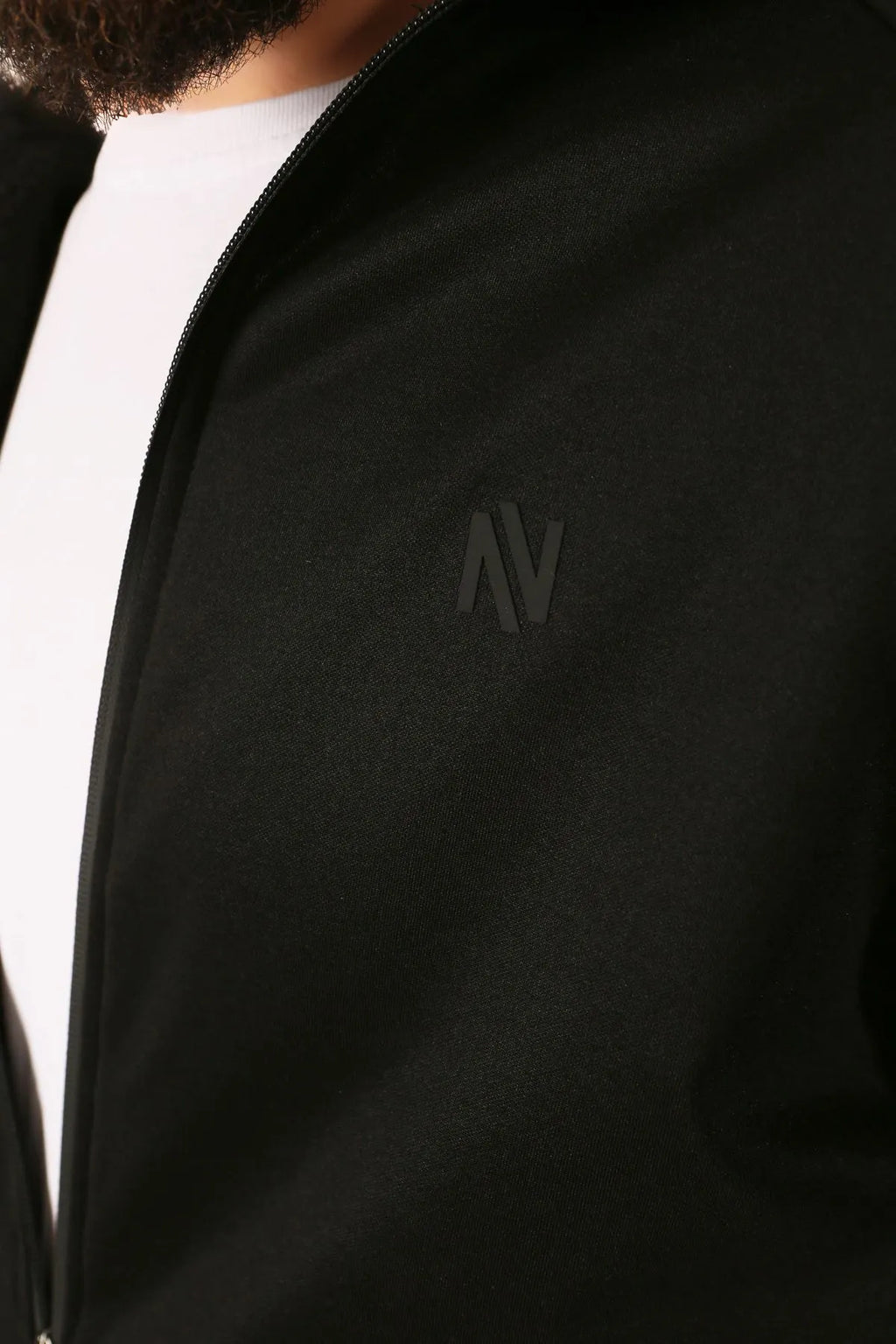 NTB Sweatshirt/Jacke mit Stehkragen, Kapuze und Reißverschluss aus Schardon-Fleece und Neoprenmaterial