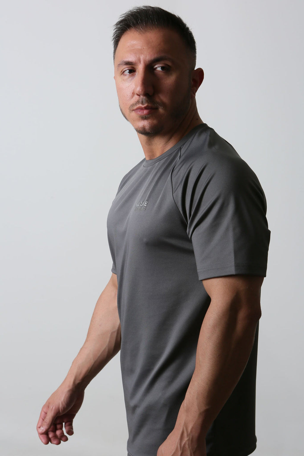 Reglan Kol Standart Performans T-Shirt Gray