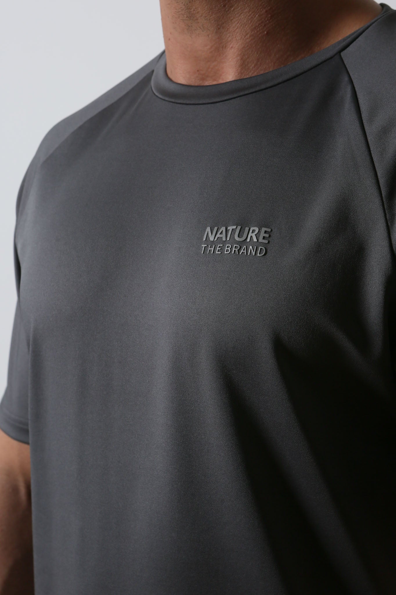 Reglan Kol Standart Performans T-Shirt Gray