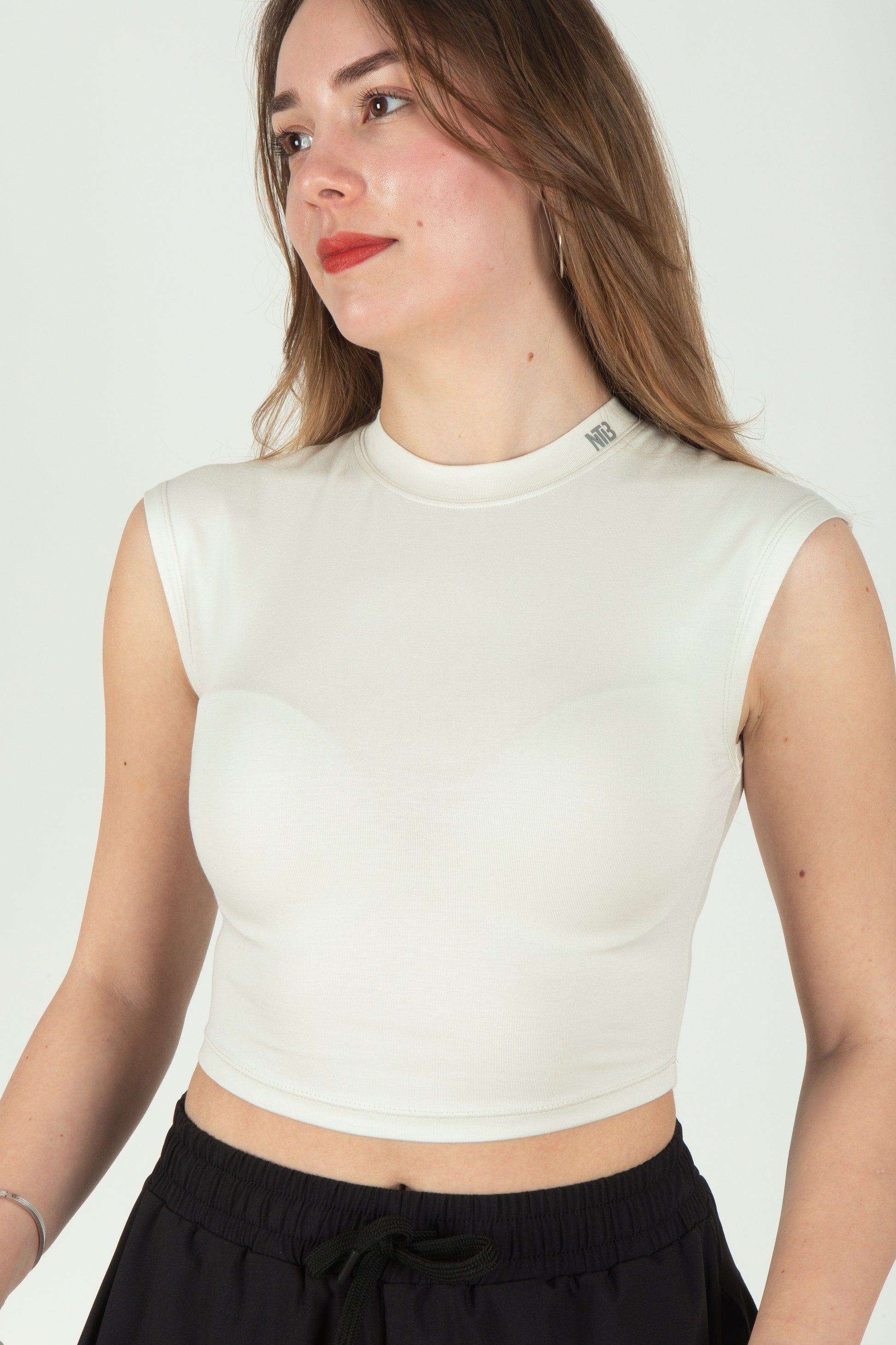 NTB Bedrucktes Kurzarm-T-Shirt Weiß