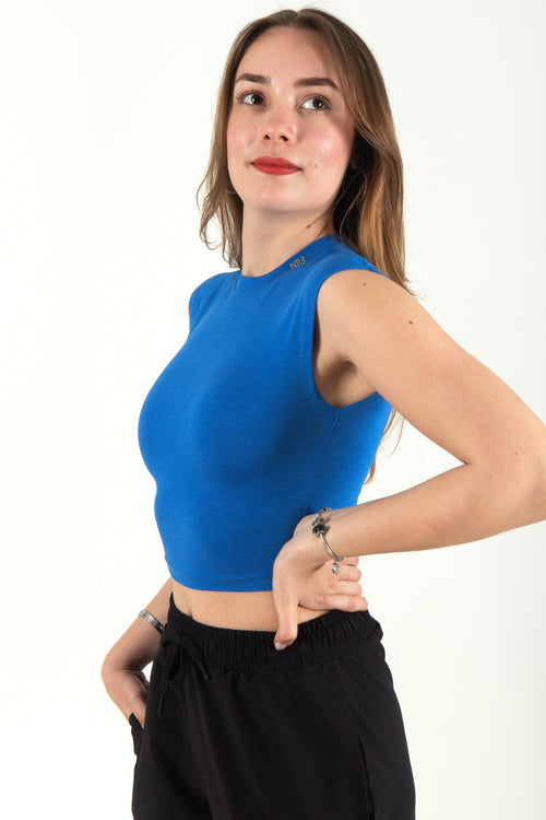 Bedrucktes NTB Kurzarm-T-Shirt in Blau