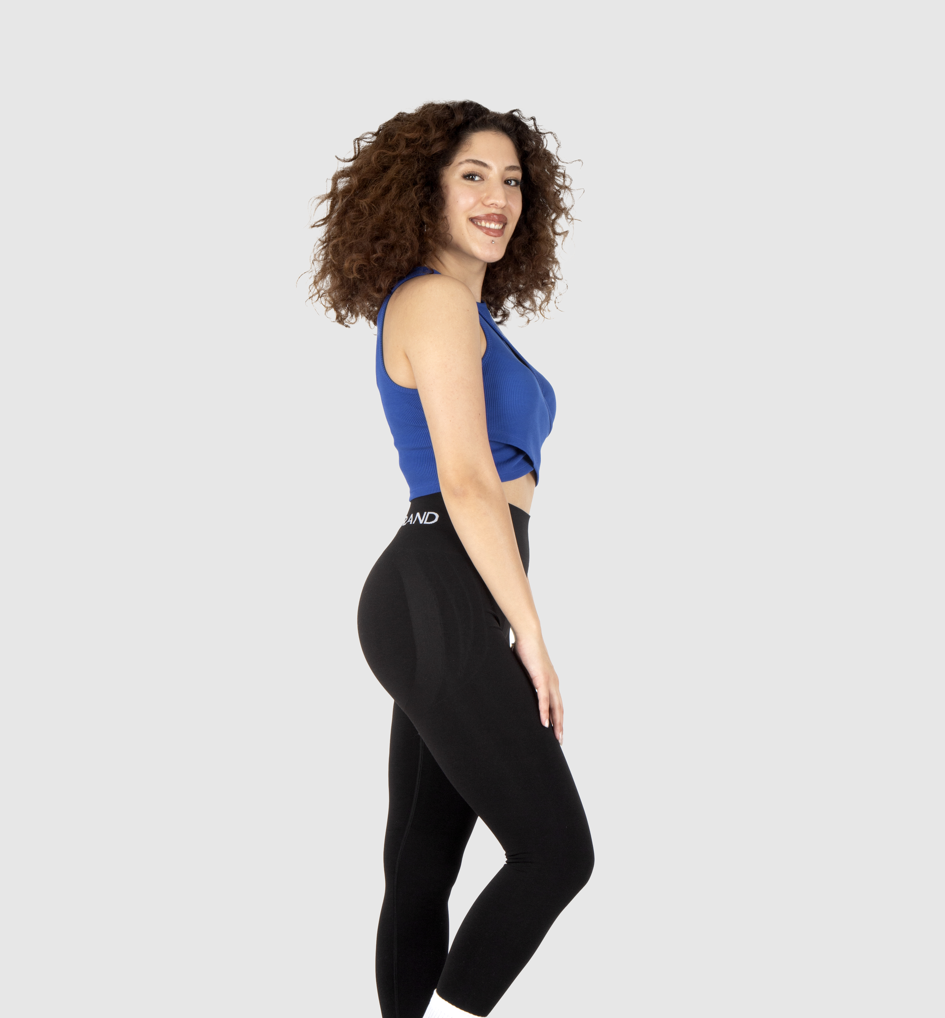 NTB Rippentop mit Ausschnitt Blau