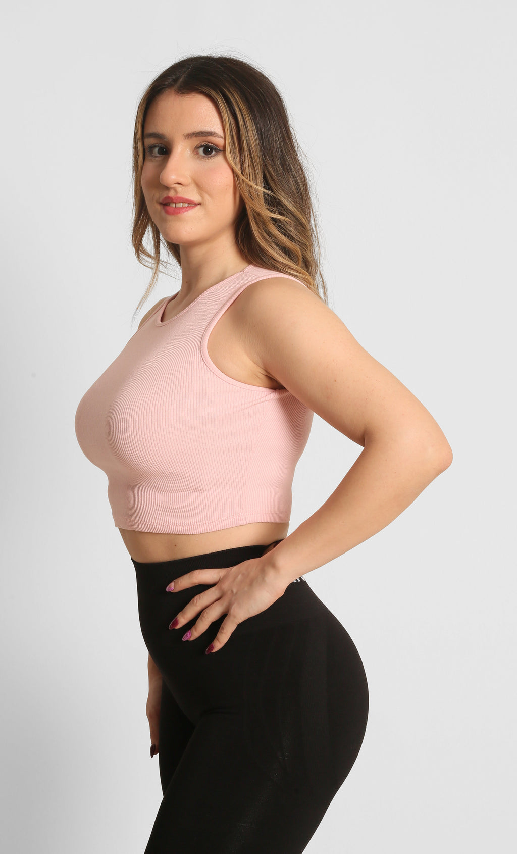 NTB Crop Rippentop Pink