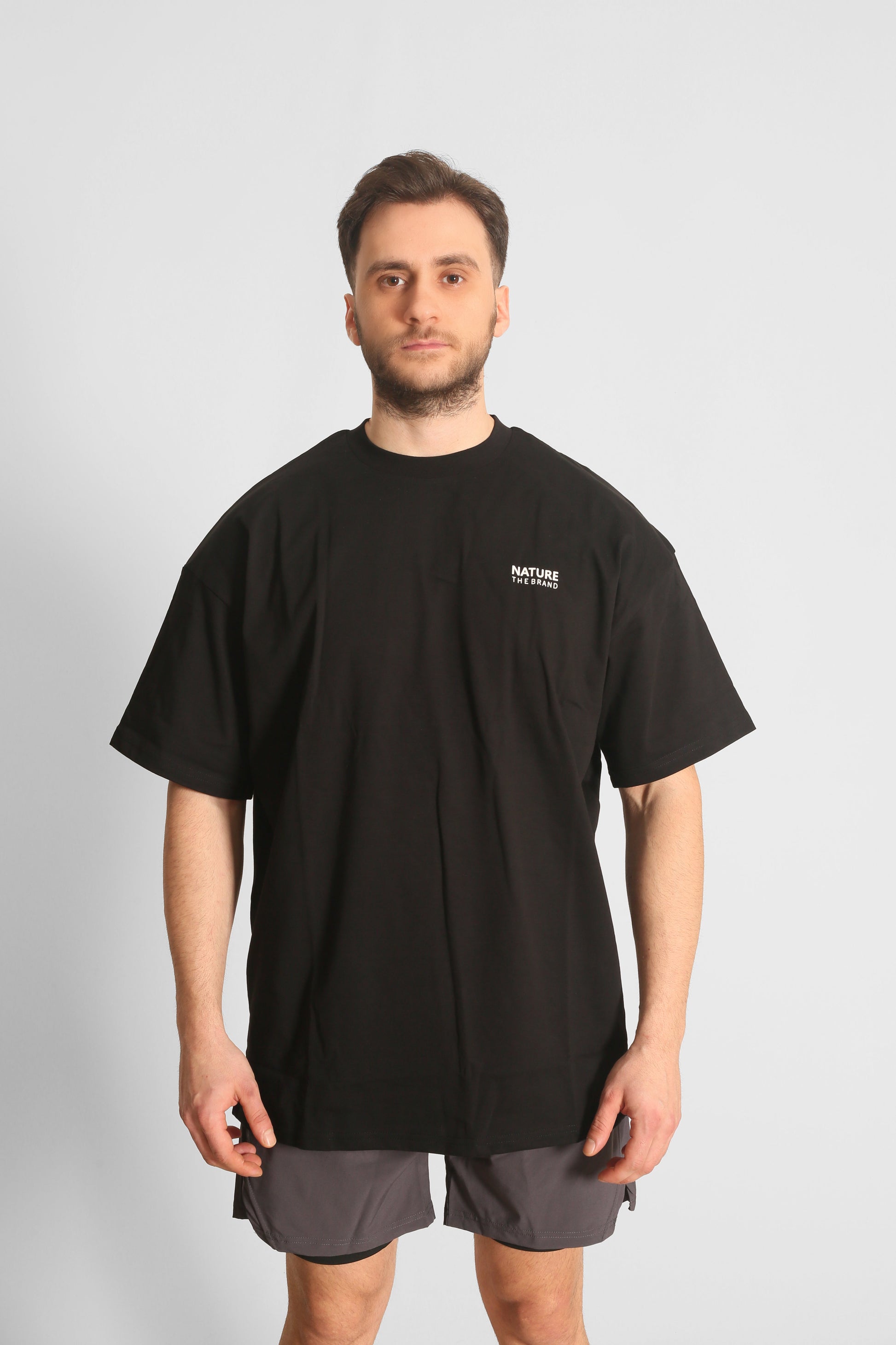 NTB Oversize T-Shirt mit Rückenprint Schwarz
