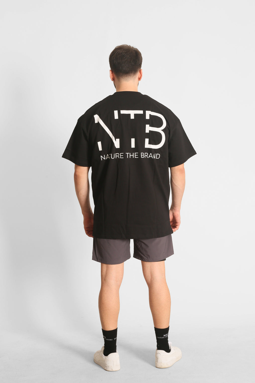 NTB Oversize T-Shirt mit Rückenprint Schwarz
