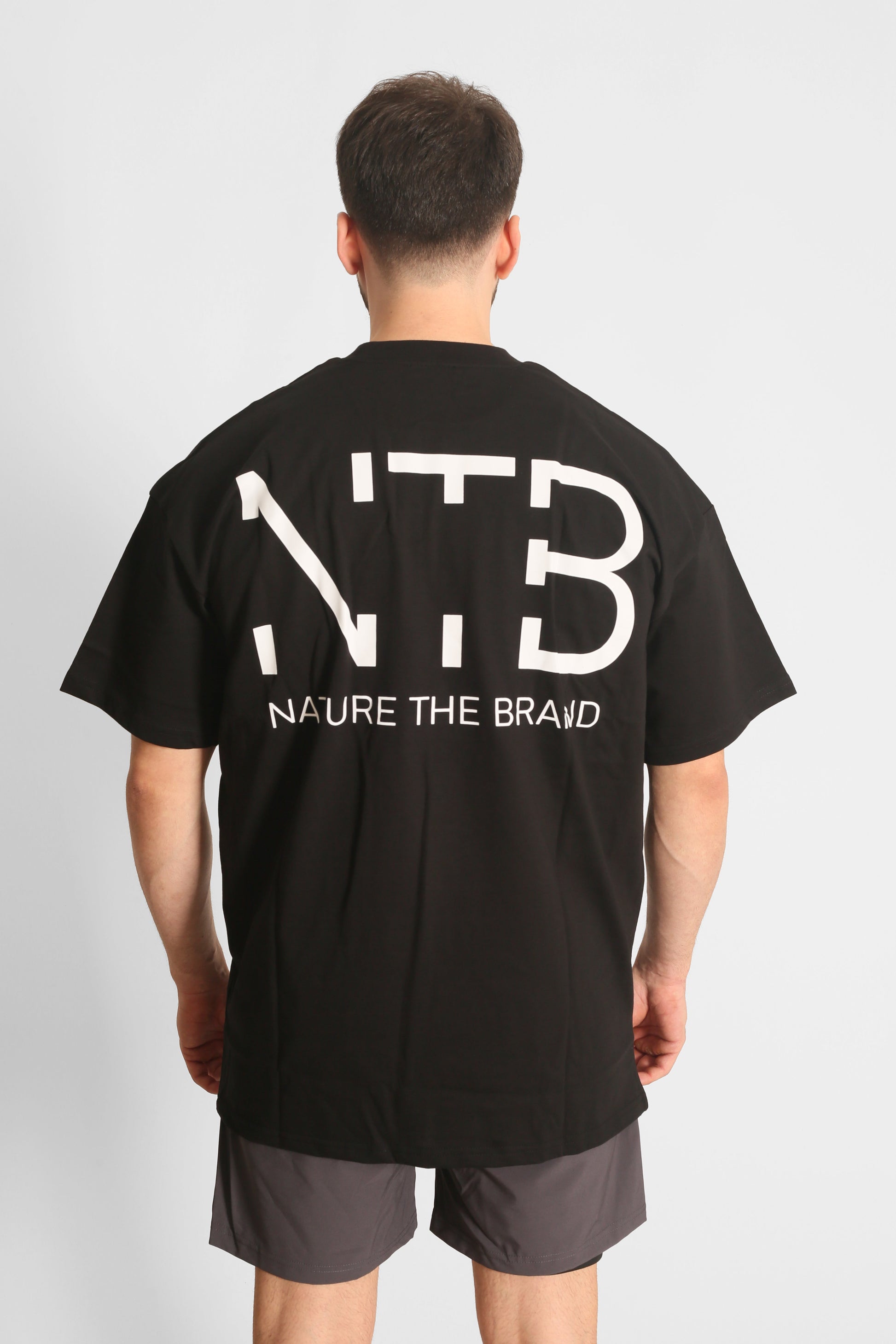 NTB Oversize T-Shirt mit Rückenprint Schwarz