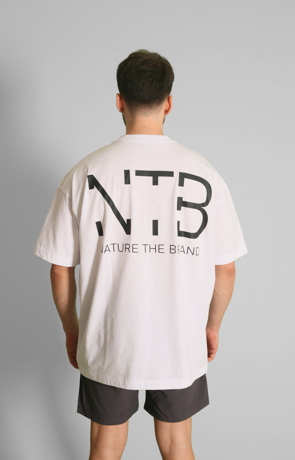 NTB Oversize T-Shirt mit Rückenprint Weiß