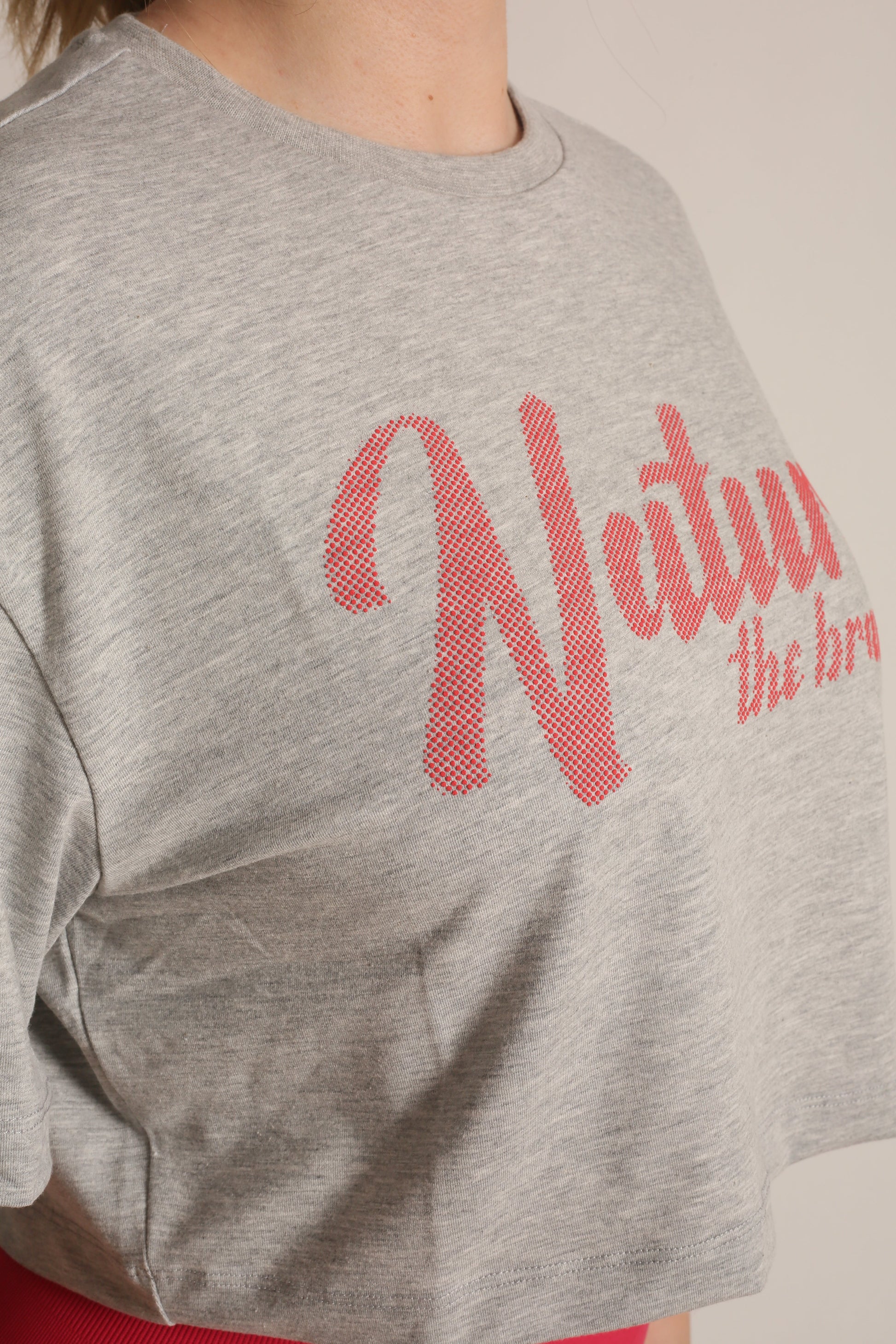 NTB Crop T-Shirt Grau