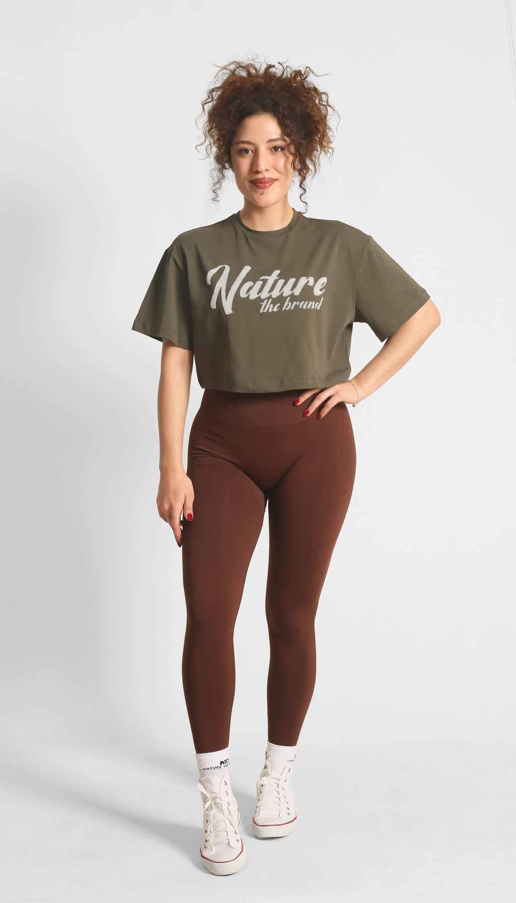 NTB Crop T-Shirt Khaki