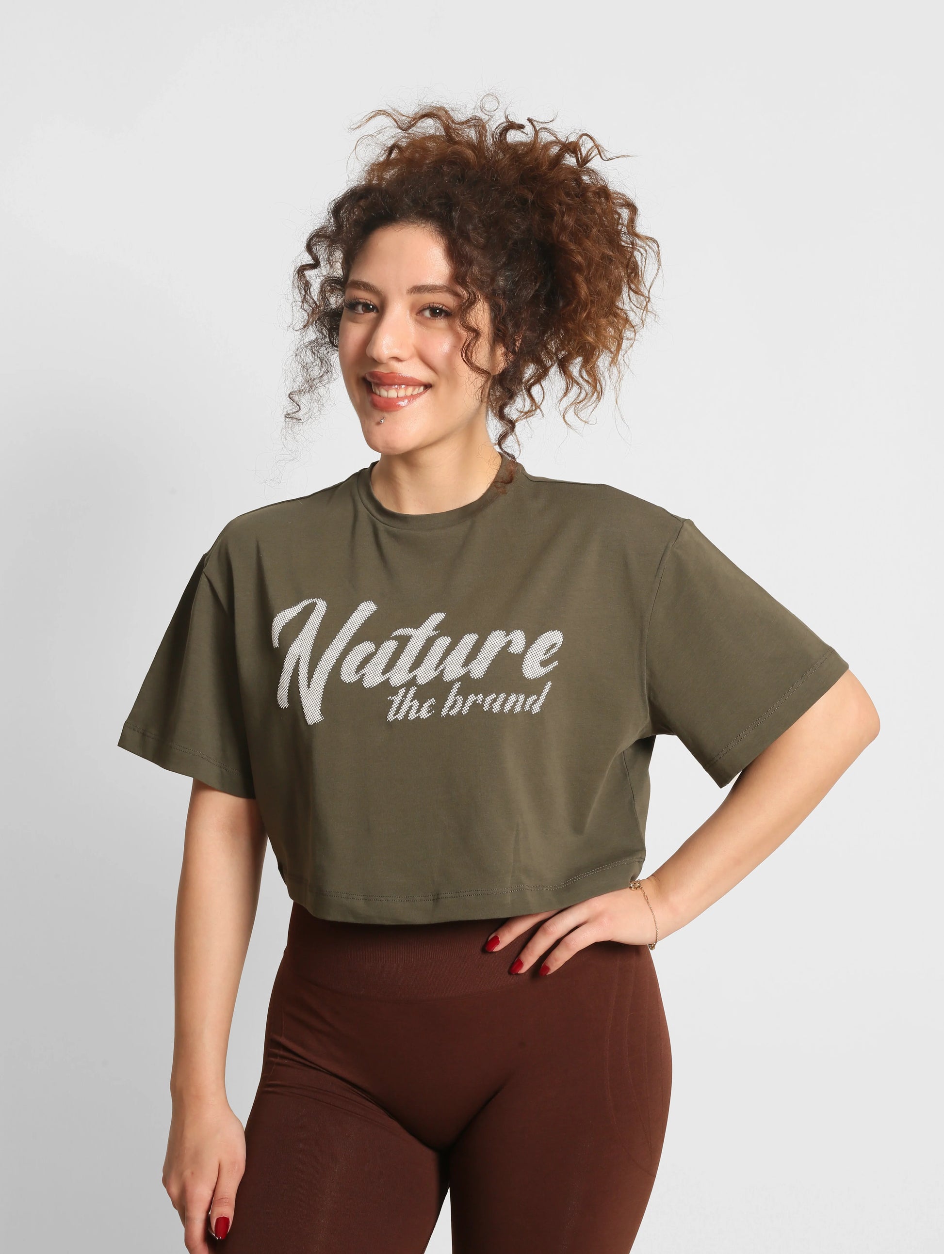 NTB Crop T-Shirt Khaki