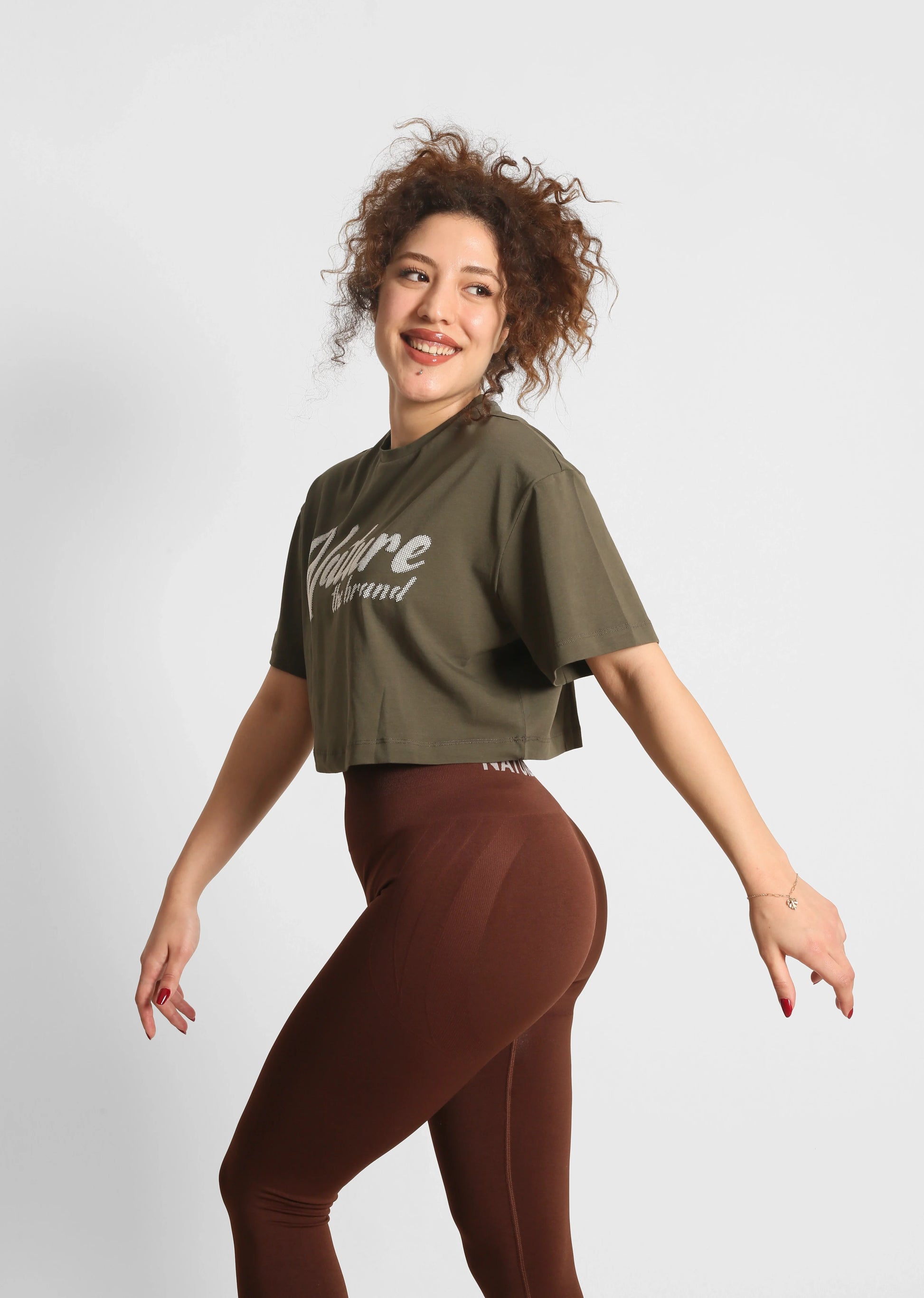 NTB Crop T-Shirt Khaki