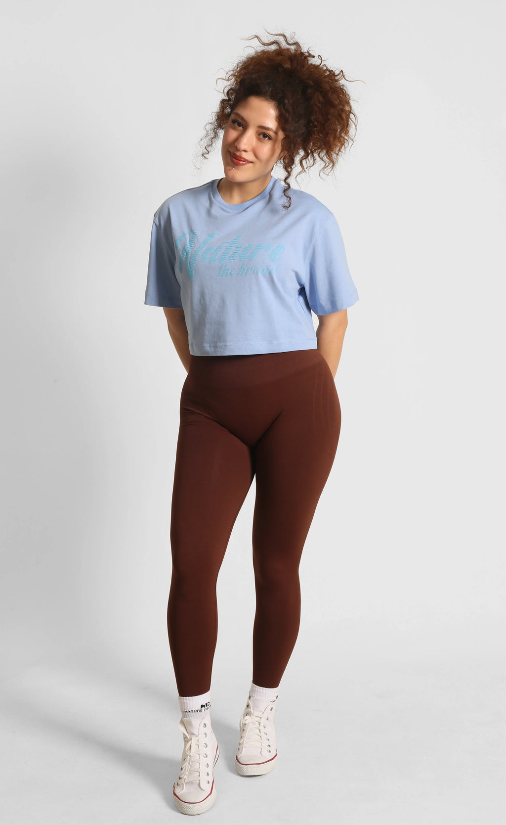 NTB Crop T-Shirt Himmelblau