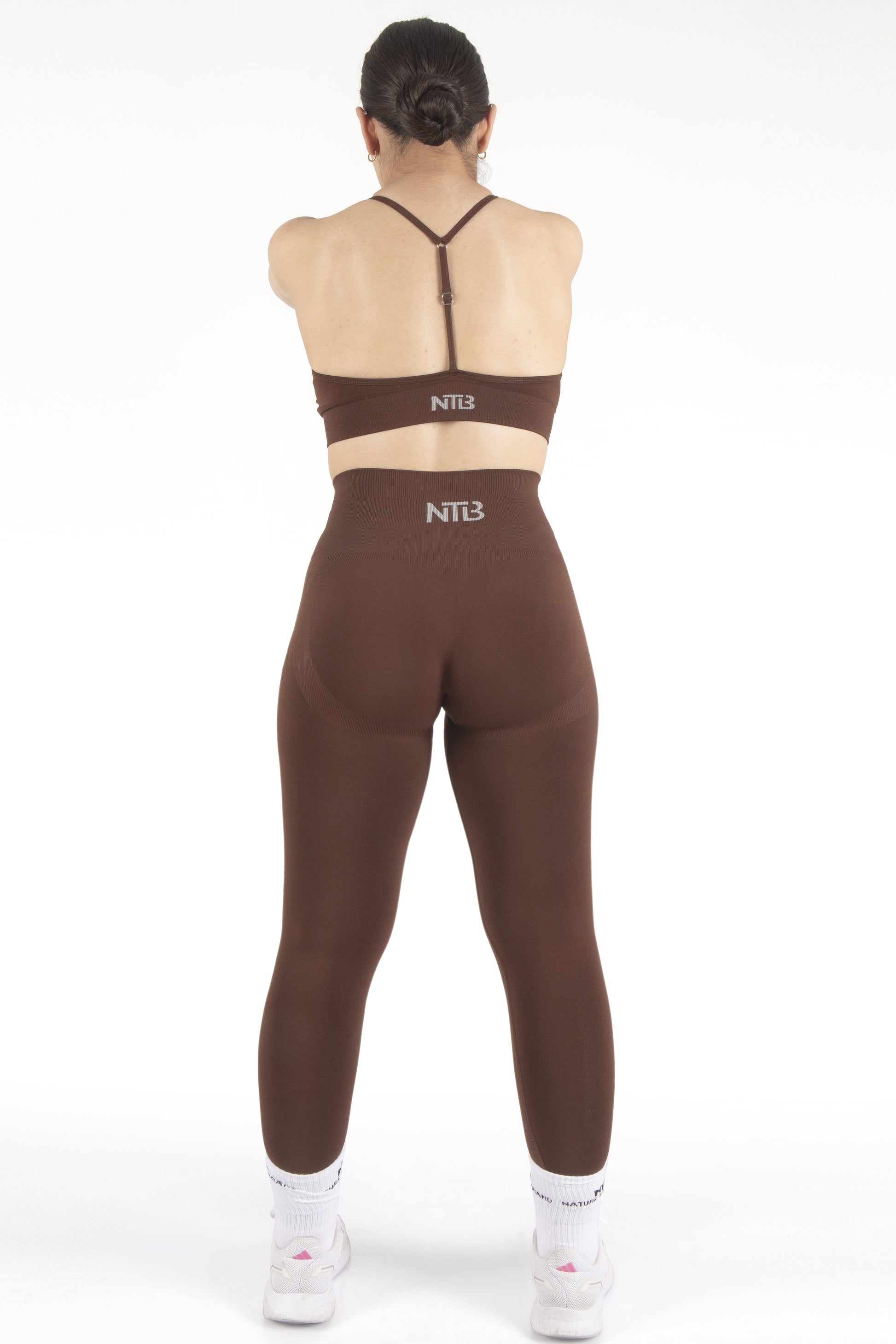 Bra mit dünnen Trägern in Braun