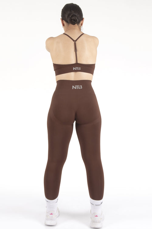 Bra mit dünnen Trägern in Braun