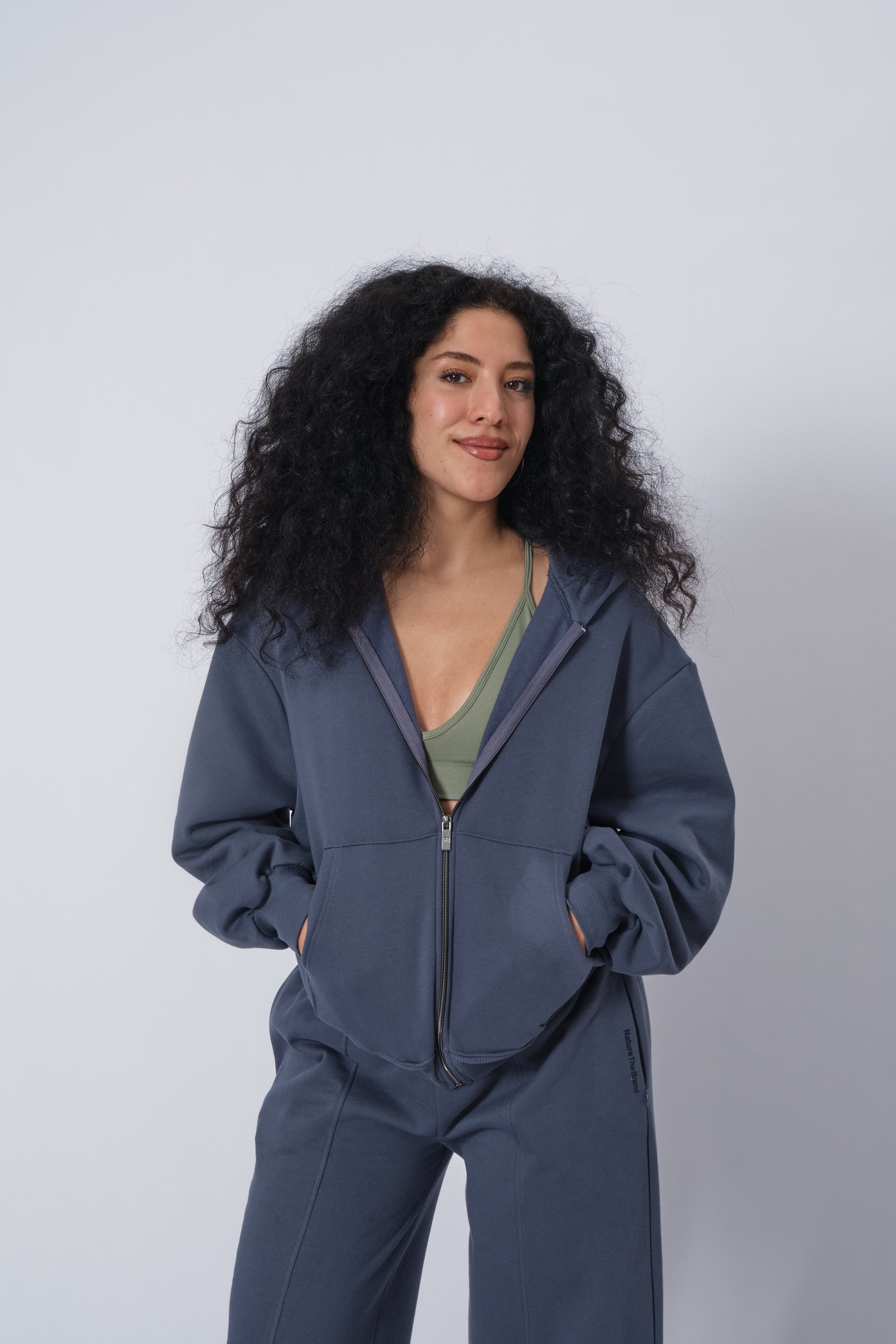 Damen Dunkler Saphir Hoodie