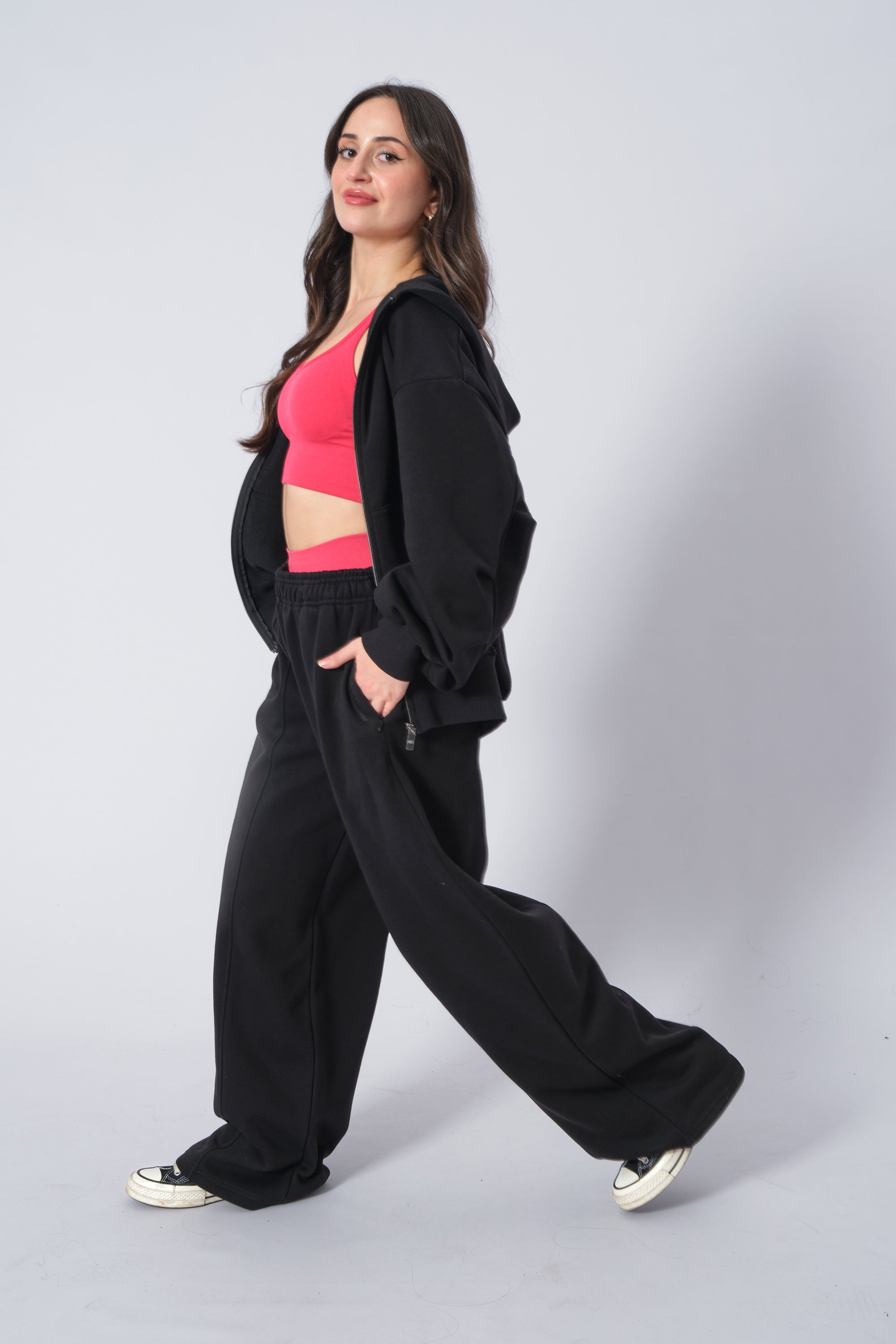Damen Schwarze Jogginghose