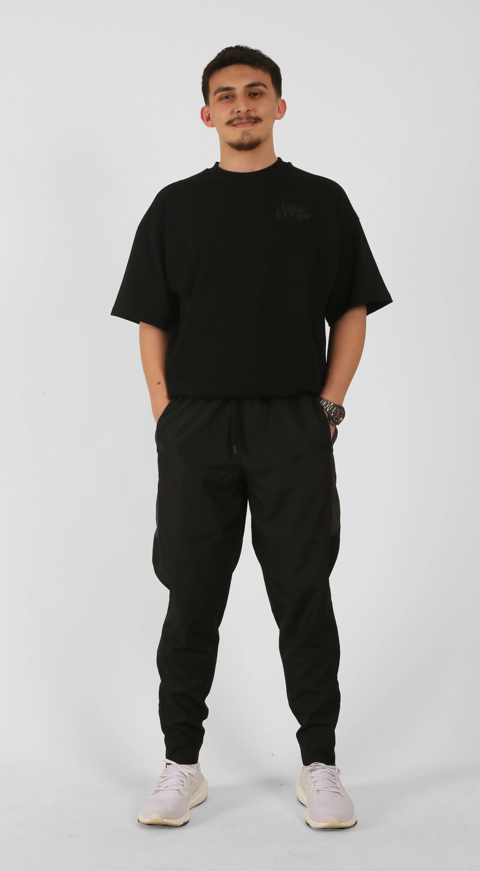 NTB Unisex Bedruckte Jogginghose in Schwarz